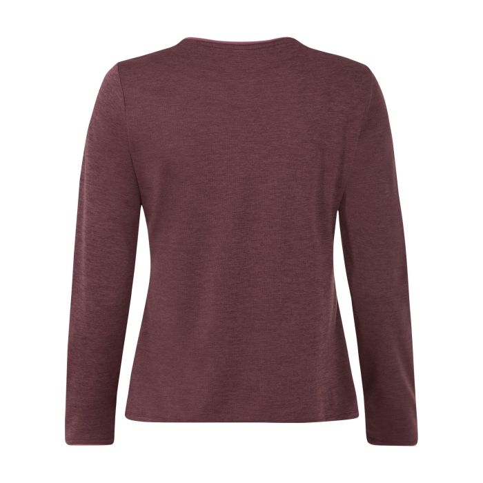 Vaude Essential LS T-Shirt Damen Ruby Dusk