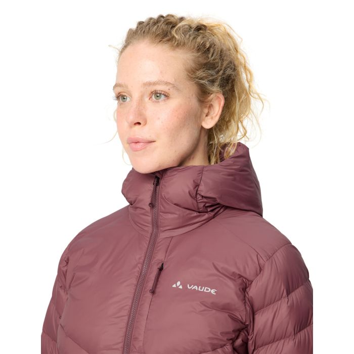 Vaude Monviso Down Hooded Jacket Damen Ruby Dusk