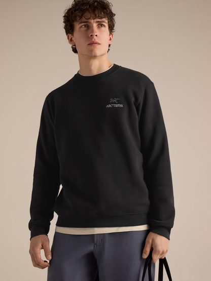 Arcteryx Emblem Fleece Crew Herren Schwarz