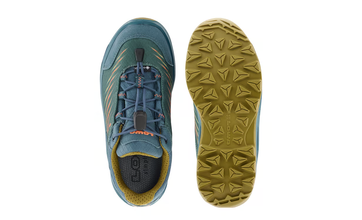 Lowa Zirrox II GTX LO Kinder Petrol/Senf