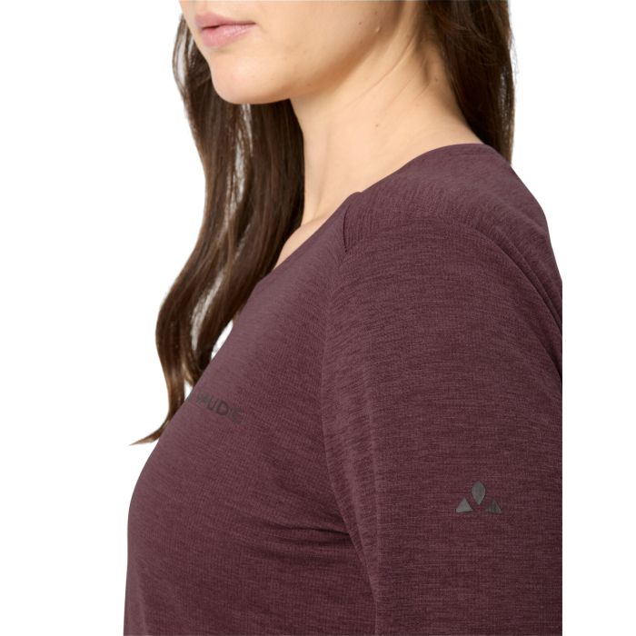 Vaude Essential LS T-Shirt Damen Ruby Dusk