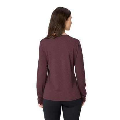 Vaude Essential LS T-Shirt Damen Ruby Dusk
