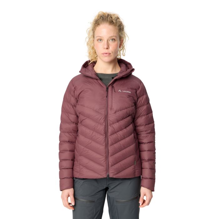 Vaude Monviso Down Hooded Jacket Damen Ruby Dusk