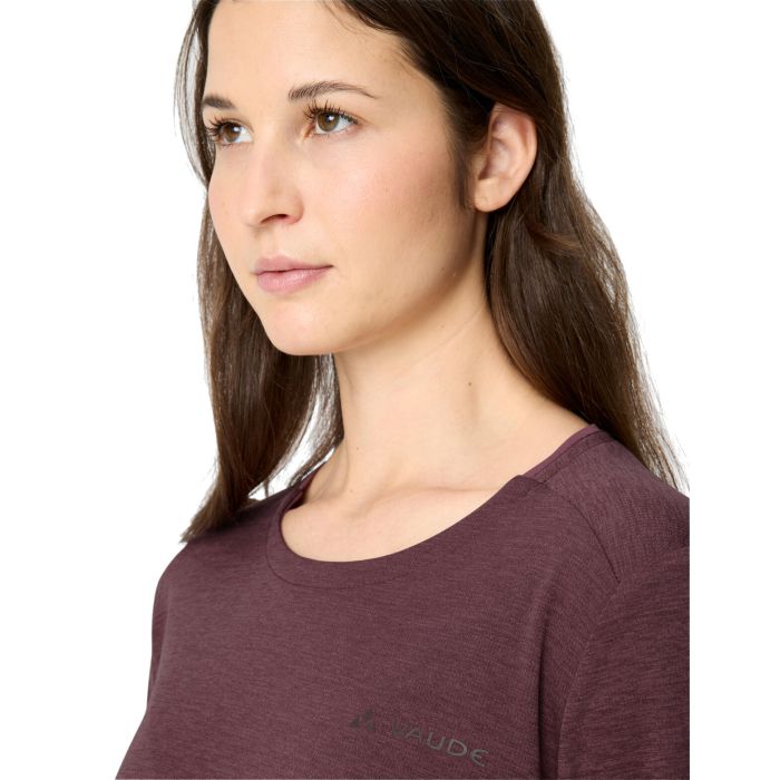 Vaude Essential LS T-Shirt Damen Ruby Dusk