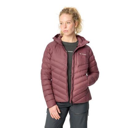 Vaude Monviso Down Hooded Jacket Damen Ruby Dusk