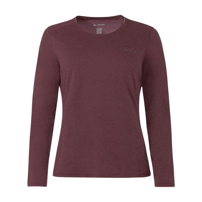 Vaude Essential LS T-Shirt Damen Ruby Dusk