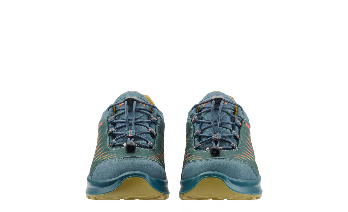 Lowa Zirrox II GTX LO Kinder Petrol/Senf