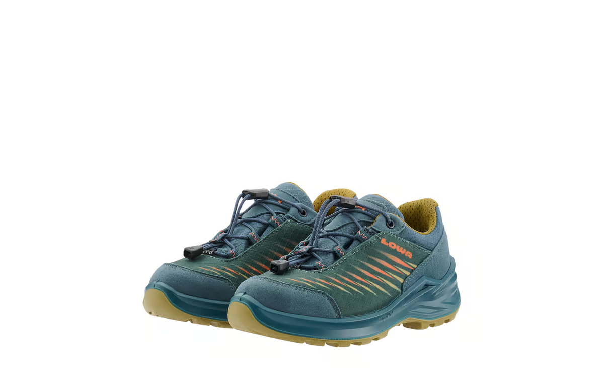 Lowa Zirrox II GTX LO Kinder Petrol/Senf