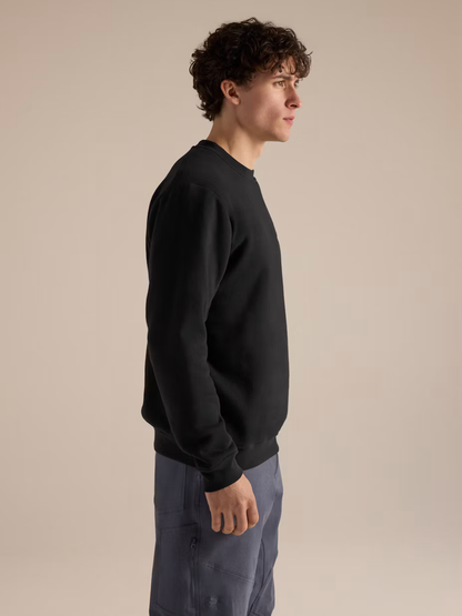 Arcteryx Emblem Fleece Crew Herren Schwarz
