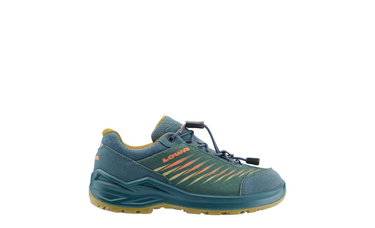 Lowa Zirrox II GTX LO Kinder Petrol/Senf