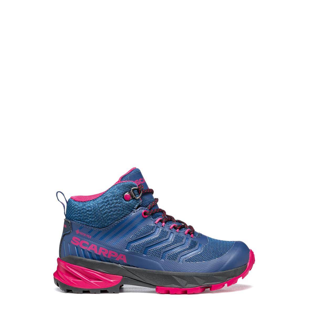 Scarpa Rush Mid Kid GTX blue fuxia